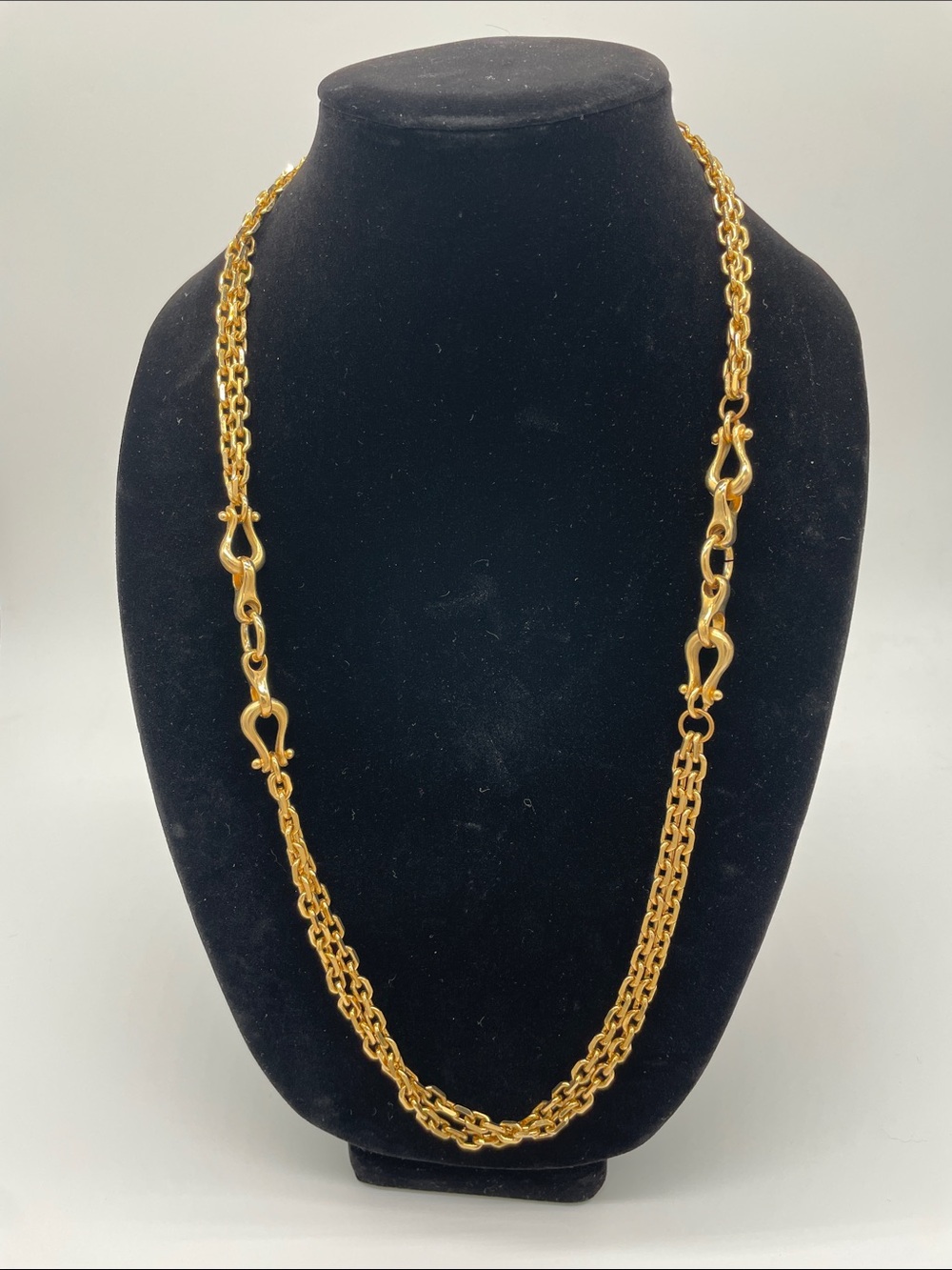 Gold-Tone Long Link Chain Necklace - Women's Jewelry